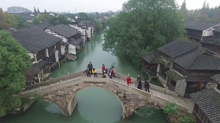 中国水乡的天线视频素材模板下载