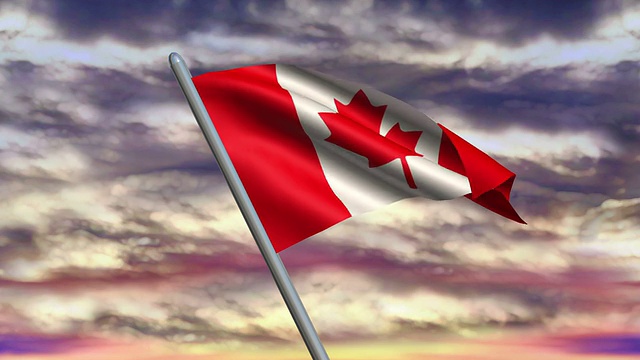 加拿大国旗动画