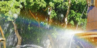 彩虹，阿奇博尔德喷泉，海德公园，悉尼