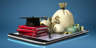教育费用贷款，毕业帽智能手机，平板，手机。
