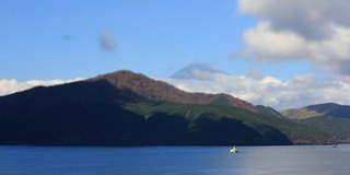 富士山下的小船