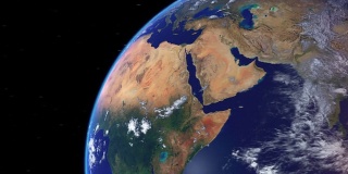 现实地球地球缩放和码头在西非
