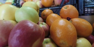 展示水果和蔬菜全高清库存镜头