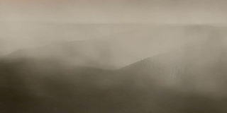 沙漠中的沙尘暴:版本#2(摄像机运动多莉)