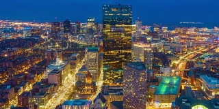波士顿市中心夜景
