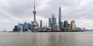 Time Lapse Shanghai Skyline /上海，中国