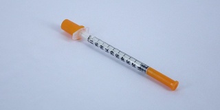 医用胰岛素注射器，白色，旋转