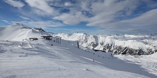 Silvretta Alps Winter View(奥地利)。
