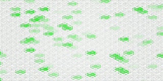 动画闪烁的白色和绿色砖块背景元素