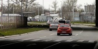 贝尔格莱德街道上的交通状况。塞尔维亚欧洲