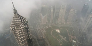时间流逝上海天际线/中国上海