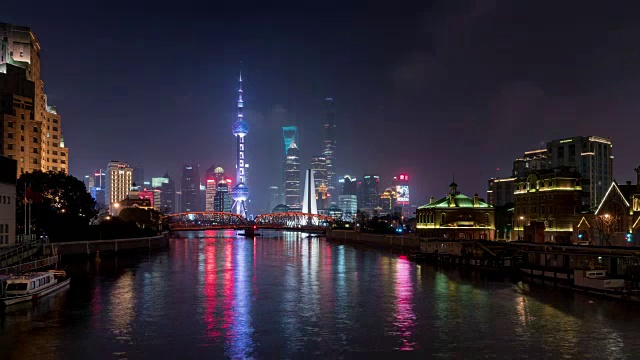 Time Lapse Shanghai Skyline /上海，中国