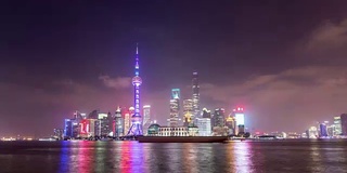 Time Lapse Shanghai Skyline /上海，中国