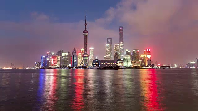 Time Lapse Shanghai Skyline /上海，中国