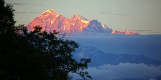 珠穆朗玛峰的景色