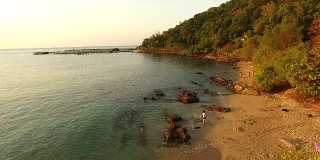 鸟瞰图的海景在考利亚和同一岛国家公园泰国