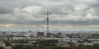 圣彼得堡阴天时间流逝。