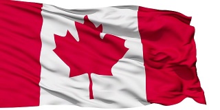 加拿大飘扬的国旗