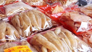 中国鱼肚店在香港。药品保健食品视频素材模板下载