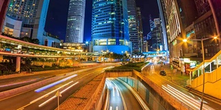 时光流逝香港夜景