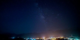 中国四川甘孜的银河。