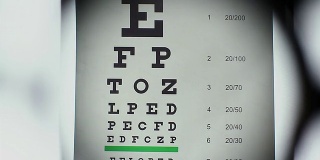 参加视力检查，眼科医生设备，视力好