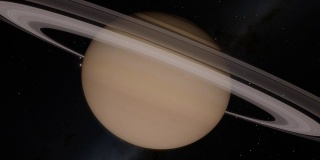 土星时间推移和飞越环