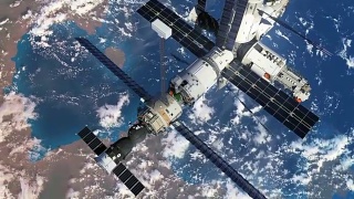 增加空间站轨道的高度视频素材模板下载