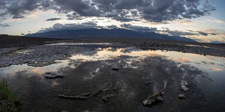 坏水盆地盐滩死亡谷国家公园时间流逝