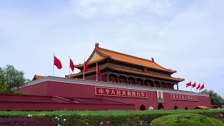 天安门建筑是中华人民共和国的象征视频素材模板下载