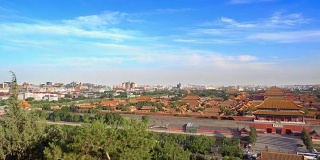 北京紫禁城鸟瞰图
