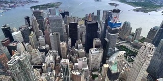 下曼哈顿鸟瞰图纽约市
