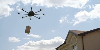客户测试无人机送货服务