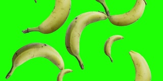 香蕉从左向右落下