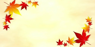 秋叶枫角框2图案亮丽背景