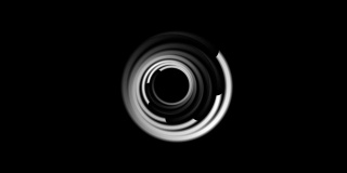 灰白色螺旋标志标志视频动画
