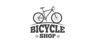 自行车骑动画标志上的白色