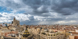 马德里历史中心鸟瞰街景