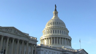 华盛顿特区的美国国会大厦视频素材模板下载