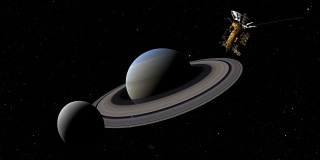 卡西尼卫星，土卫二和土星