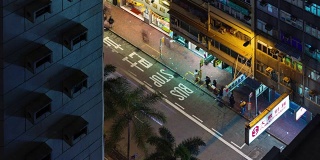 夜光交通阻塞从香港城市4k时间间隔