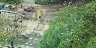 香港道路上交通及行人交通的时间间隔