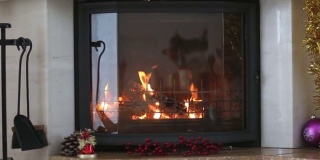 圣诞节的壁炉