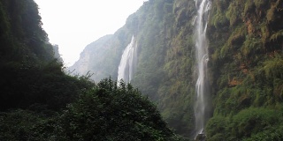 在中国的瀑布。