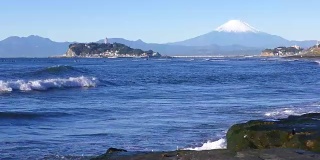 来自稻村长崎的富士和Enoshima