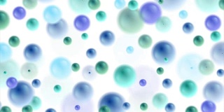 蓝色抽象球泡泡视频动画