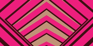 抽象运动平面阴影隧道，棕粉色，无缝环