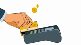买家支付信用卡视频素材模板下载