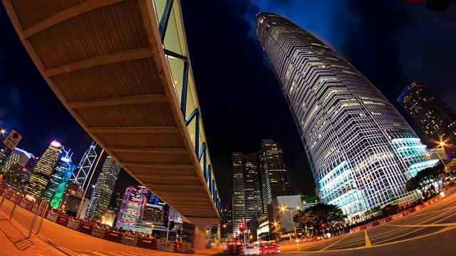 香港夜景4K时光流逝