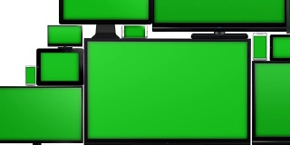 许多不同类型的屏幕都有绿色屏幕